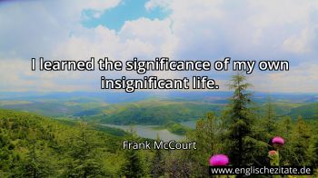 Englisches Zitat von Frank McCourt als Bild