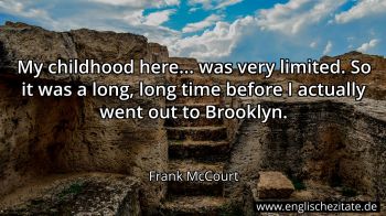 Englisches Zitat von Frank McCourt als Bild