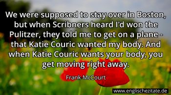 Englisches Zitat von Frank McCourt als Bild