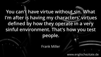 Englisches Zitat von Frank Miller als Bild