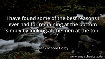 Englisches Zitat von Frank Moore Colby als Bild