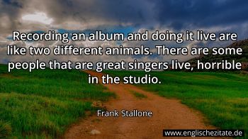 Englisches Zitat von Frank Stallone als Bild