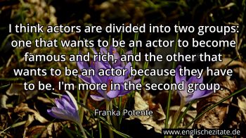 Englisches Zitat von Franka Potente als Bild