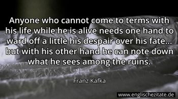 Englisches Zitat von Franz Kafka als Bild