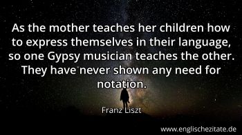 Englisches Zitat von Franz Liszt als Bild