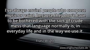 Englisches Zitat von Franz Wright als Bild