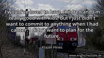 Englisches Zitat von Frazer Hines als Bild