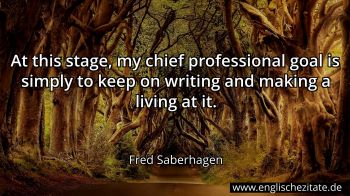 Englisches Zitat von Fred Saberhagen als Bild
