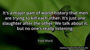 Englisches Zitat von Fred Ward als Bild