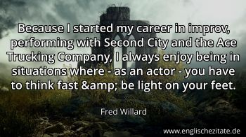 Englisches Zitat von Fred Willard als Bild