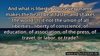 Englisches Zitat von Frederic Bastiat als Bild