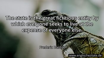 Englisches Zitat von Frederic Bastiat als Bild