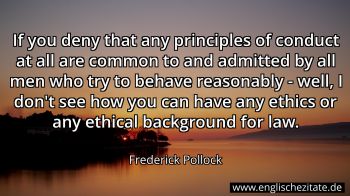 Englisches Zitat von Frederick Pollock als Bild
