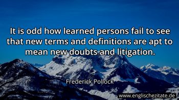 Englisches Zitat von Frederick Pollock als Bild