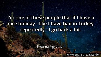 Englisches Zitat von Freema Agyeman als Bild