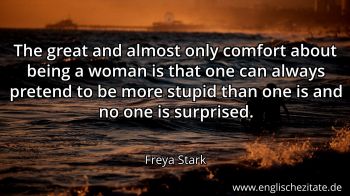 Englisches Zitat von Freya Stark als Bild