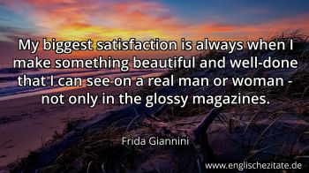 Englisches Zitat von Frida Giannini als Bild