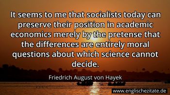 Englisches Zitat von Friedrich August von Hayek als Bild