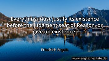 Englisches Zitat von Friedrich Engels als Bild