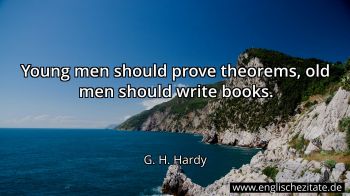 Englisches Zitat von G. H. Hardy als Bild