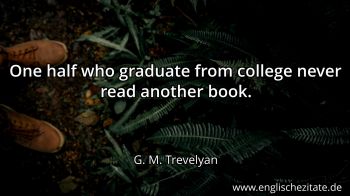Englisches Zitat von G. M. Trevelyan als Bild