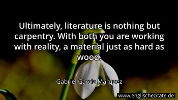 Englisches Zitat von Gabriel Garcia Marquez als Bild