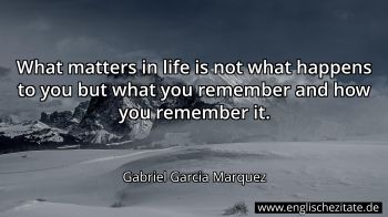 Englisches Zitat von Gabriel Garcia Marquez als Bild