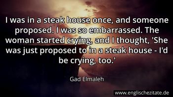 Englisches Zitat von Gad Elmaleh als Bild