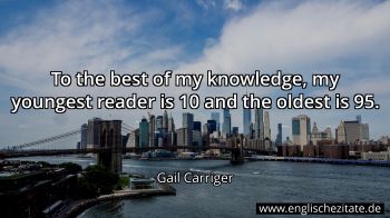 Englisches Zitat von Gail Carriger als Bild