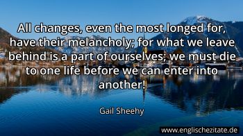 Englisches Zitat von Gail Sheehy als Bild