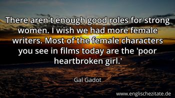 Englisches Zitat von Gal Gadot als Bild