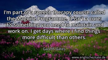 Englisches Zitat von Gareth Gates als Bild