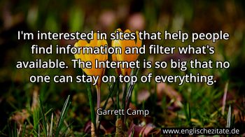 Englisches Zitat von Garrett Camp als Bild