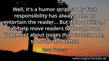 Englisches Zitat von Garry Trudeau als Bild