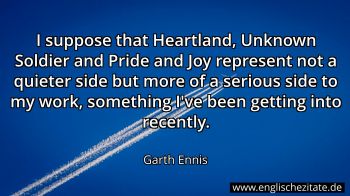 Englisches Zitat von Garth Ennis als Bild