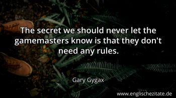 Englisches Zitat von Gary Gygax als Bild