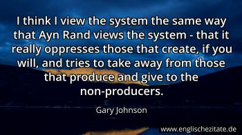 Englisches Zitat von Gary Johnson als Bild