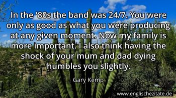 Englisches Zitat von Gary Kemp als Bild