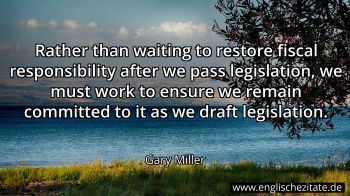 Englisches Zitat von Gary Miller als Bild