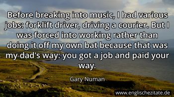 Englisches Zitat von Gary Numan als Bild