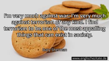 Englisches Zitat von Gary Sherman als Bild