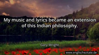 Englisches Zitat von Gary Wright als Bild