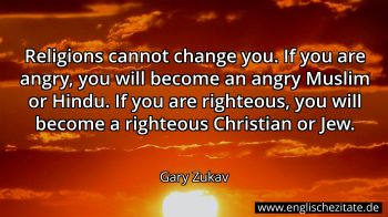 Englisches Zitat von Gary Zukav als Bild