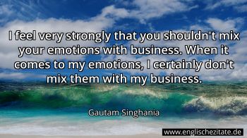 Englisches Zitat von Gautam Singhania als Bild