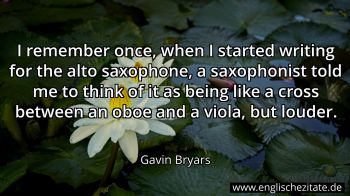 Englisches Zitat von Gavin Bryars als Bild