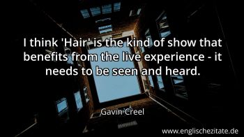 Englisches Zitat von Gavin Creel als Bild
