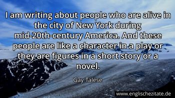 Englisches Zitat von Gay Talese als Bild