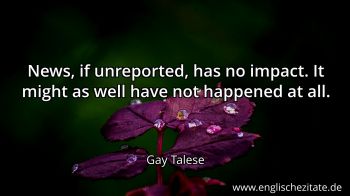 Englisches Zitat von Gay Talese als Bild