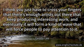 Englisches Zitat von Geddy Lee als Bild