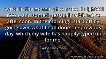 Englisches Zitat von Gene Hackman als Bild